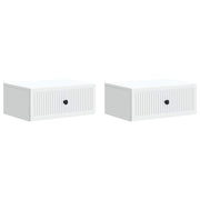 Nachtkastje 2 stuks wit 49x34,5x20 cm