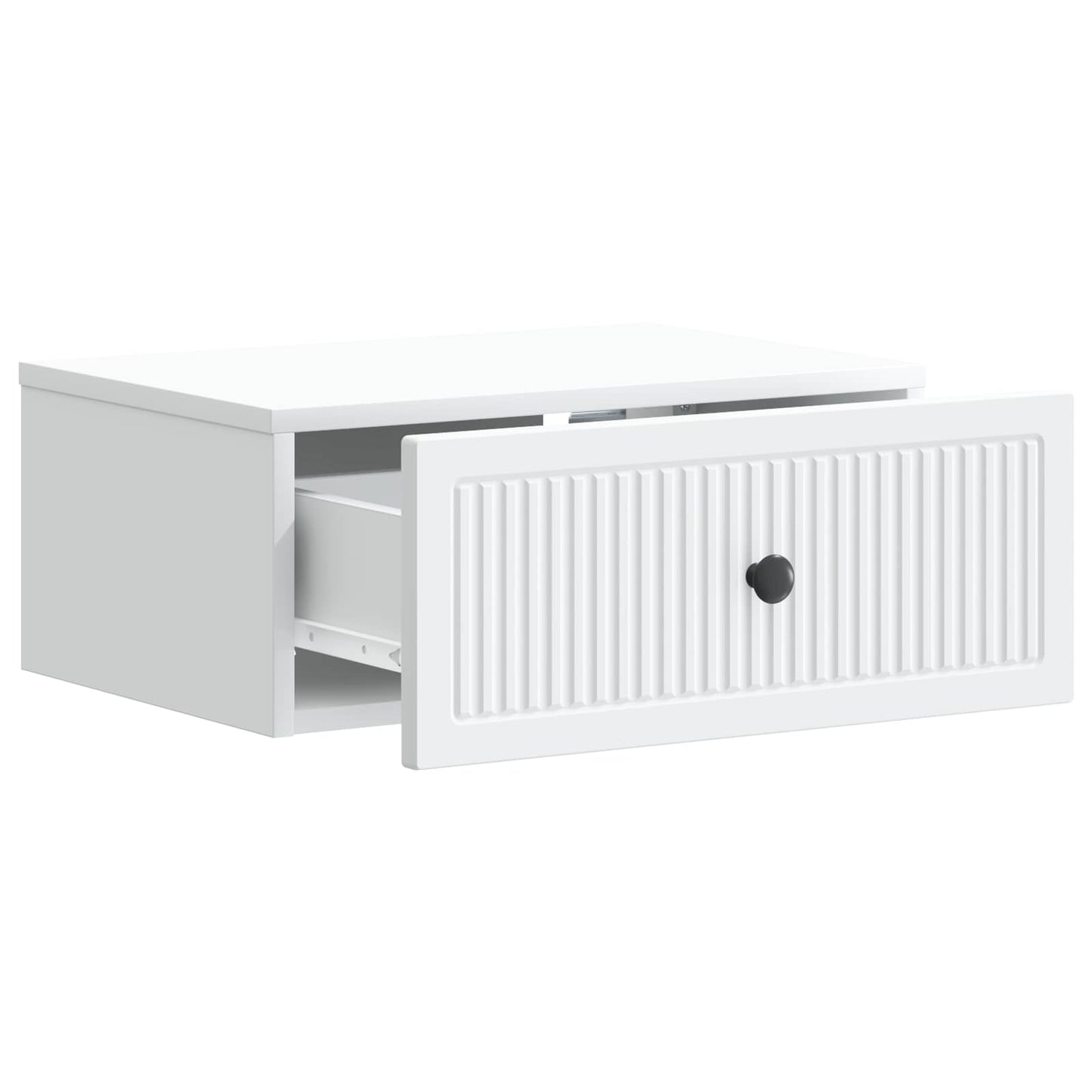 Nachtkastje met lade 2 pcs Wit 49 x 34,5 x 20 cm Bewerkt hout