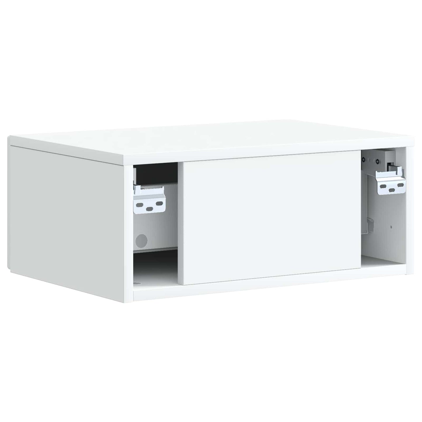 Nachtkastje met lade 2 pcs Wit 49 x 34,5 x 20 cm Bewerkt hout