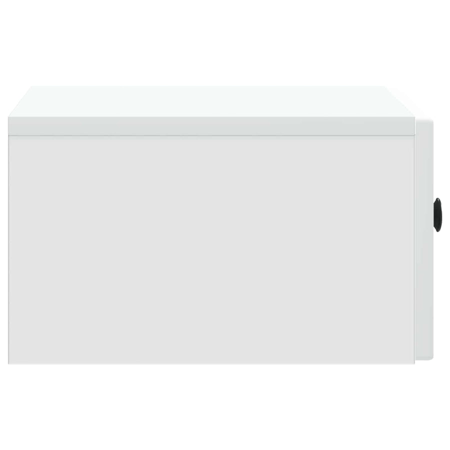 Nachtkastje met lade 2 pcs Wit 49 x 34,5 x 20 cm Bewerkt hout