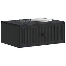 Nachtkastje met lade 2 pcs Zwart 49 x 34,5 x 20 cm Bewerkt hout