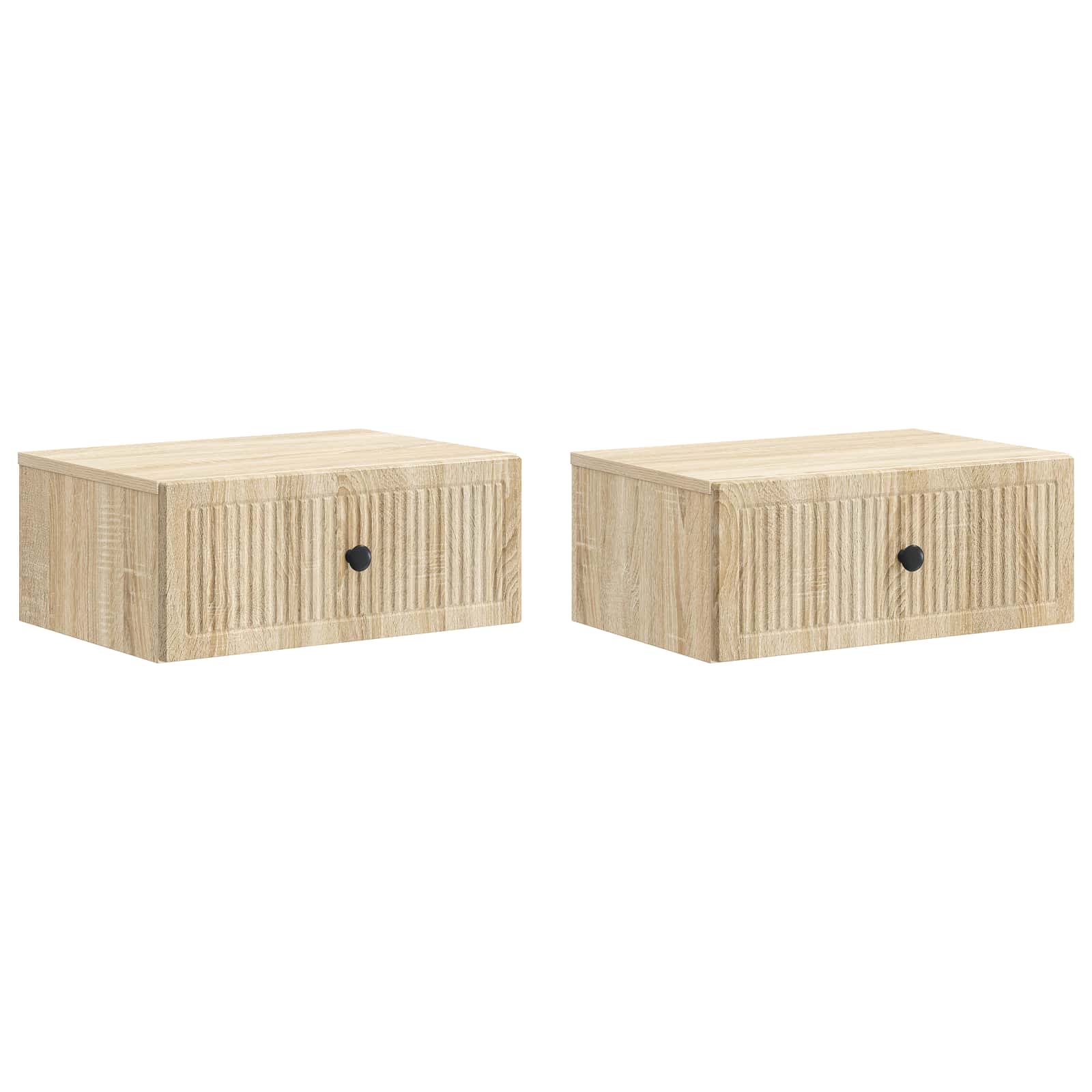 Nachtkastje 2 pcs Sonoma Eiken 49 x 34,5 x 20 cm Bewerkt hout