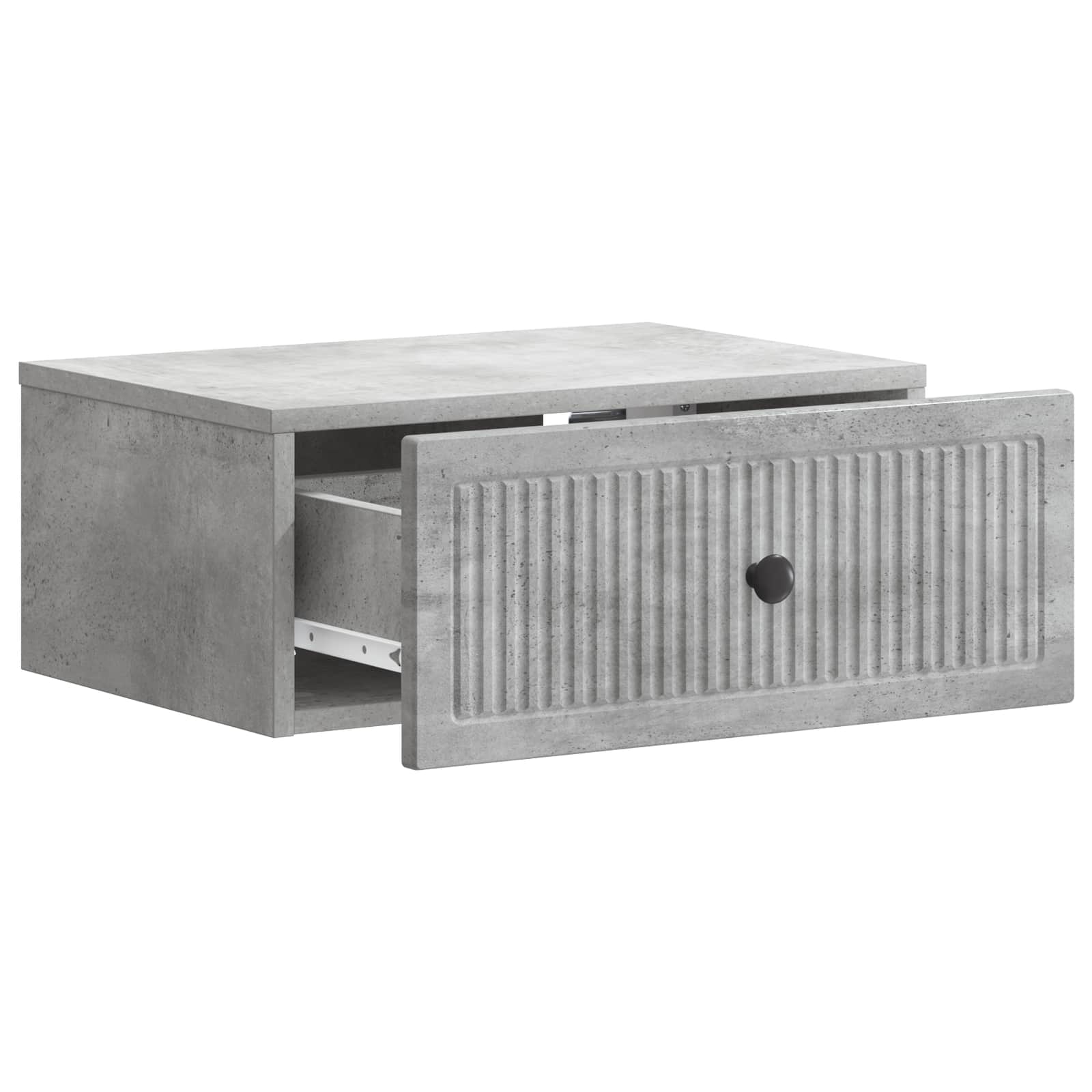 Nachtkastje 2 pcs Betongrijs 49 x 34,5 x 20 cm Bewerkt hout