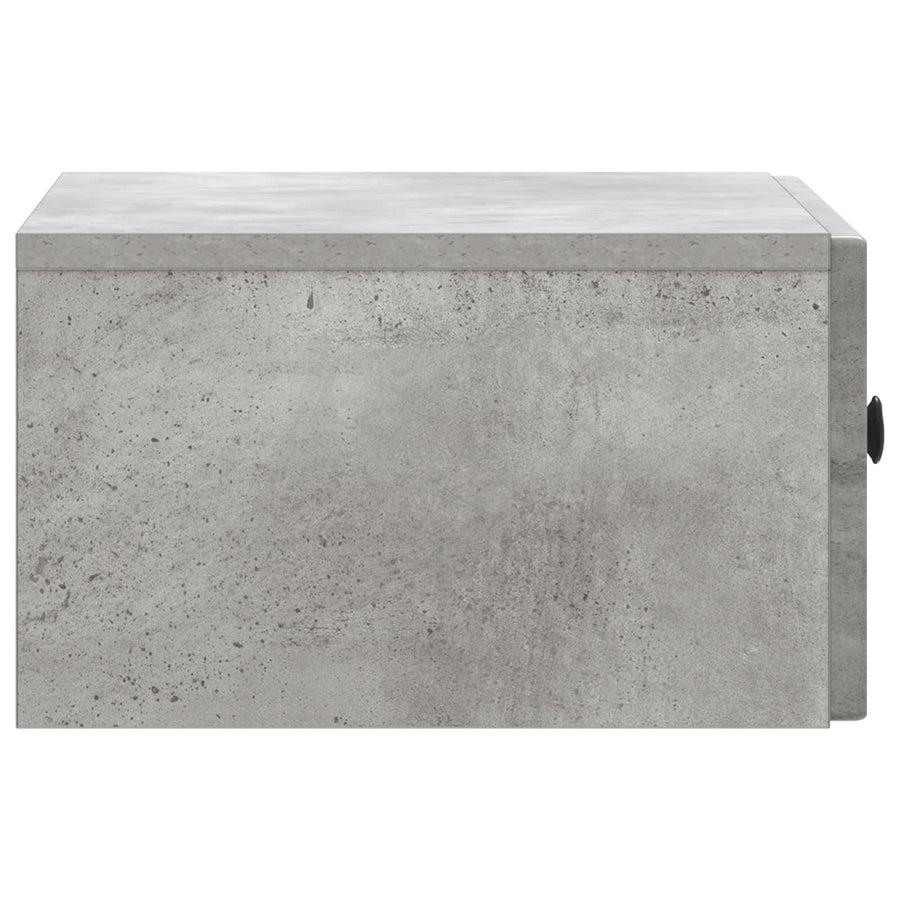 Nachtkastje 2 pcs Betongrijs 49 x 34,5 x 20 cm Bewerkt hout