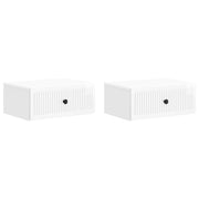 Nachtkastjes 2 stuks hoogglans wit 49x34,5x20 cm