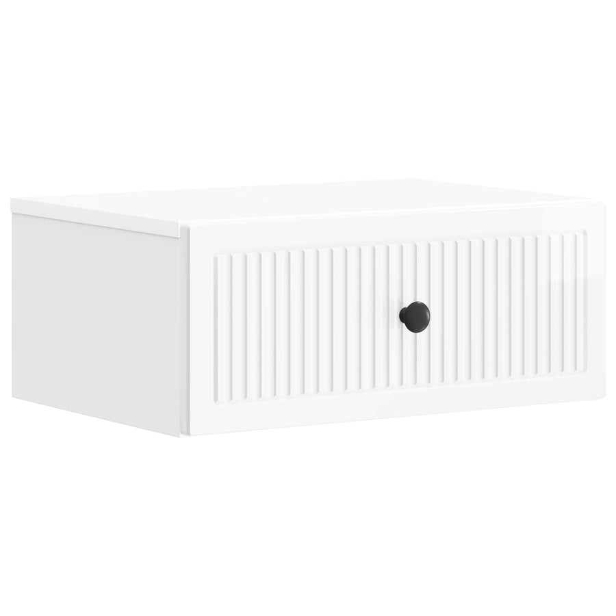 Nachtkastje 2 pcs Hoogglans Wit 49 x 34,5 x 20 cm Bewerkt hout