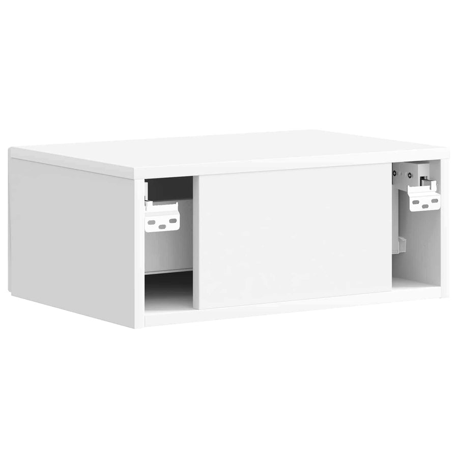 Nachtkastje 2 pcs Hoogglans Wit 49 x 34,5 x 20 cm Bewerkt hout