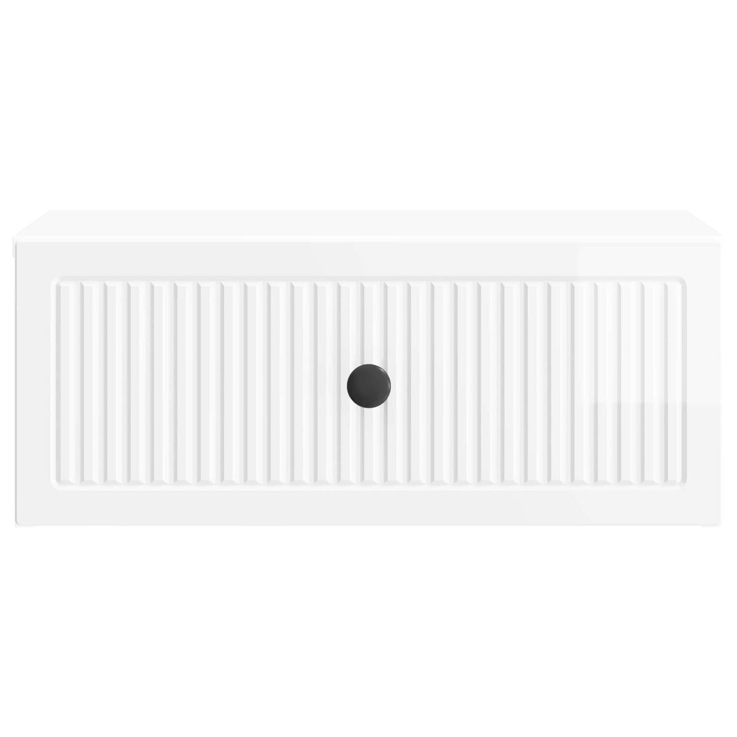 Nachtkastje 2 pcs Hoogglans Wit 49 x 34,5 x 20 cm Bewerkt hout