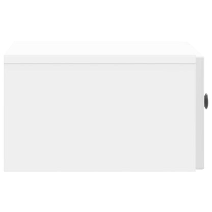 Nachtkastje 2 pcs Hoogglans Wit 49 x 34,5 x 20 cm Bewerkt hout
