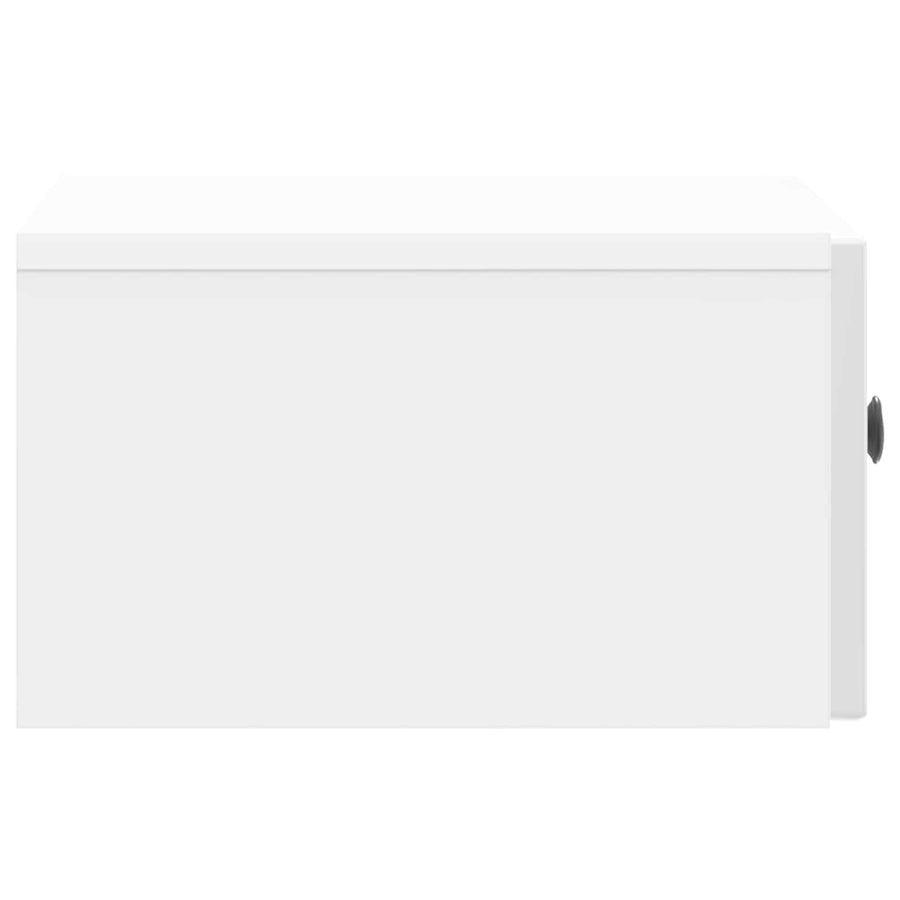 Nachtkastje 2 pcs Hoogglans Wit 49 x 34,5 x 20 cm Bewerkt hout