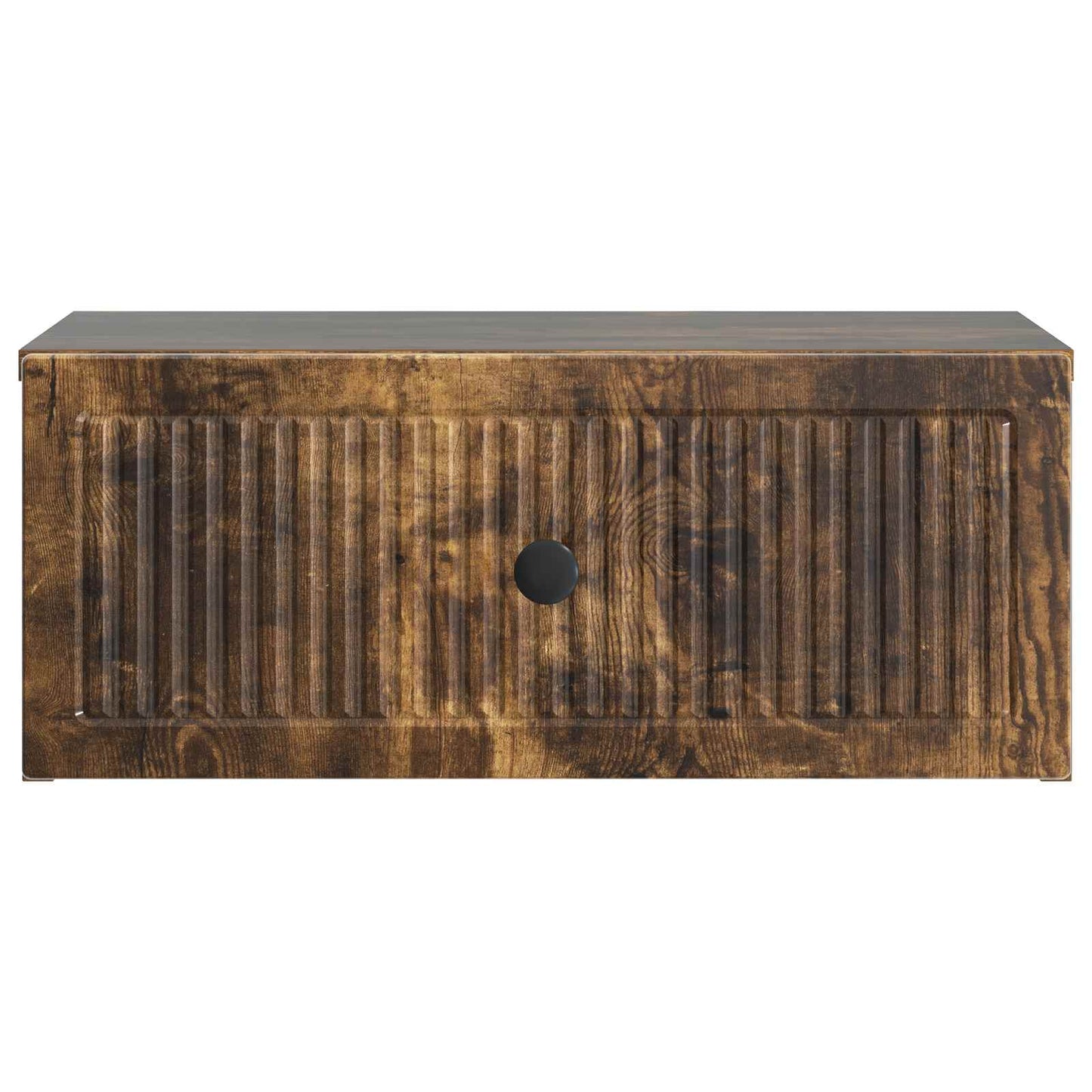 Nachtkastje 2 pcs Gerookt eiken 49 x 34,5 x 20 cm Bewerkt hout
