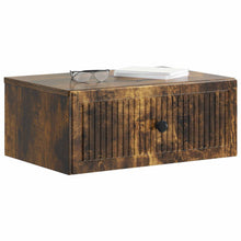 Nachtkastje 2 pcs Gerookt eiken 49 x 34,5 x 20 cm Bewerkt hout