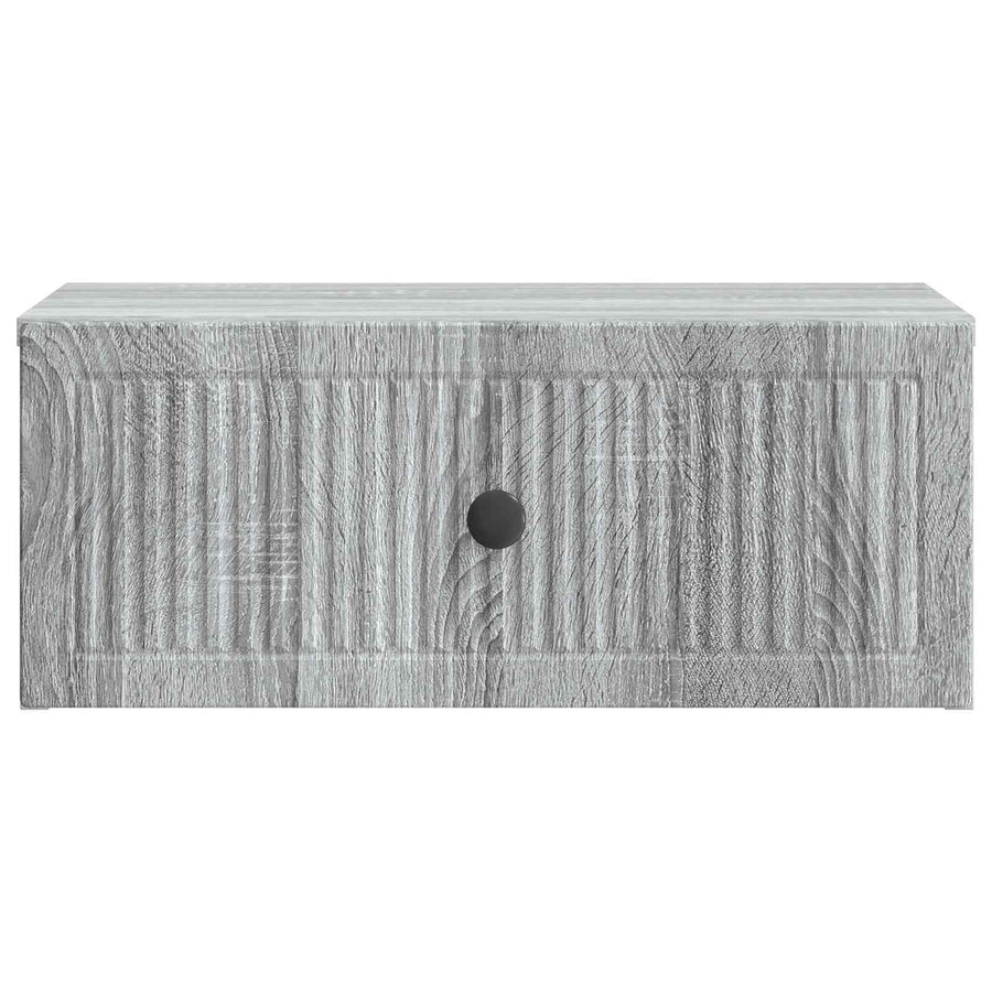 Nachtkastje Grijs sonoma 49 x 34,5 x 20 cm Bewerkt hout