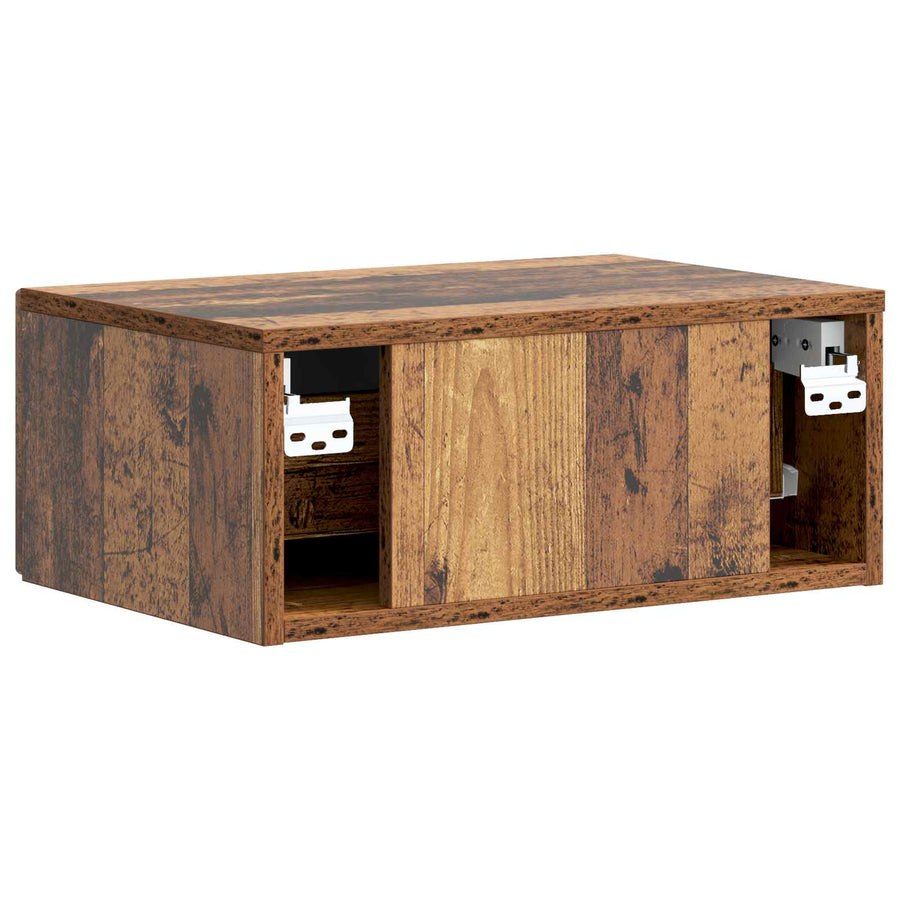 Nachtkastje 2 pcs Oud hout 49 x 34,5 x 20 cm Bewerkt hout