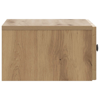 Nachtkastje Artisanaal eiken 49 x 34,5 x 20 cm Bewerkt hout