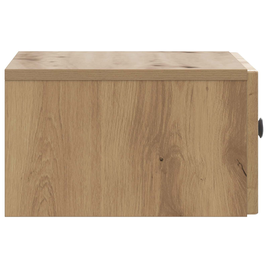 Nachtkastje Artisanaal eiken 49 x 34,5 x 20 cm Bewerkt hout