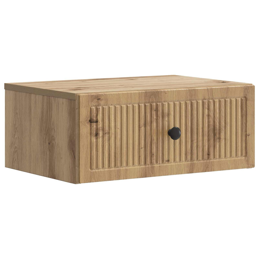 Nachtkastje met lade 2 pcs Artisanaal eiken 49 x 34,5 x 20 cm
