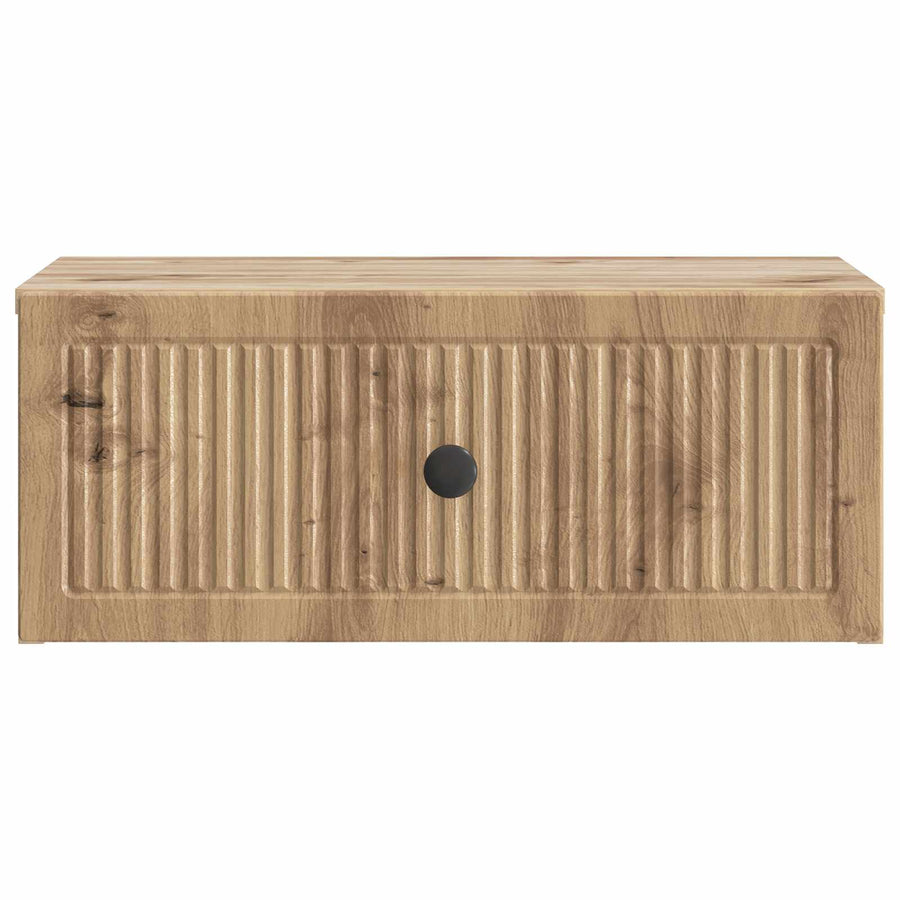 Nachtkastje met lade 2 pcs Artisanaal eiken 49 x 34,5 x 20 cm