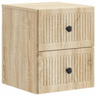 Wall Bracket Bed Cabinet Sonoma Oak 33 x 34.5 x 40 cm Engineered Wood
