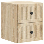 Wandkast 33x34,5x40 cm bewerkt hout Sonoma eiken