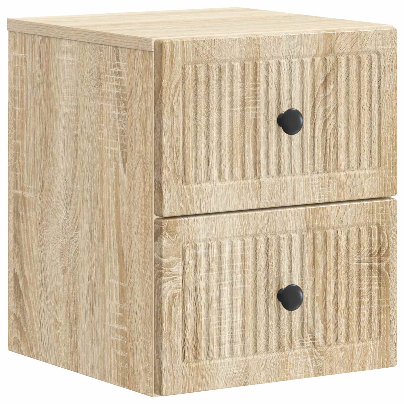 Wandbeugel Bedkast Sonoma Eiken 33 x 34,5 x 40 cm Bewerkt hout