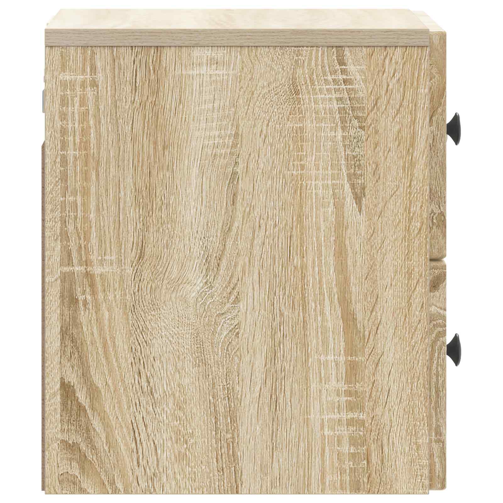 Wandbeugel Bedkast Sonoma Eiken 33 x 34,5 x 40 cm Bewerkt hout