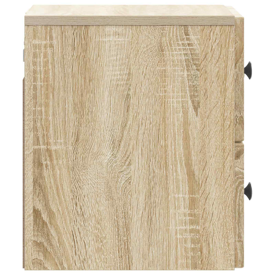 Wandbeugel Bedkast 2 pcs Sonoma Eiken 33 x 34,5 x 40 cm