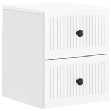 Wandbeugel Bedkast Hoogglans Wit 33 x 34,5 x 40 cm Bewerkt hout