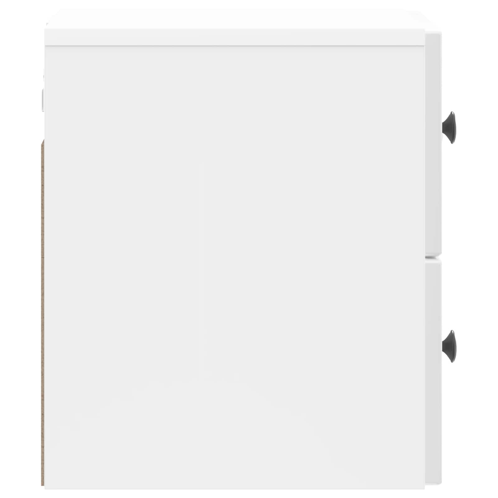 Wandbeugel Bedkast Hoogglans Wit 33 x 34,5 x 40 cm Bewerkt hout