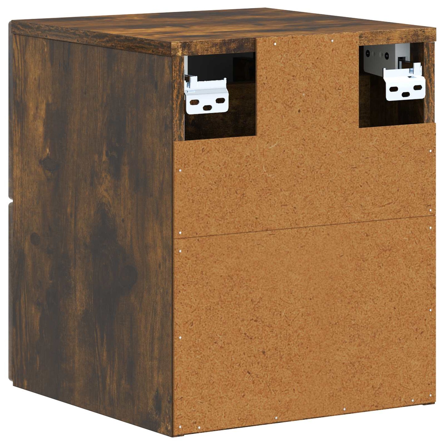 Wandbeugel Bedkast 2 pcs Gerookt eiken 33 x 34,5 x 40 cm