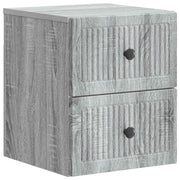 Nachtkastje wandmontage 33x34,5x40 cm grijs sonoma bewerkt hout