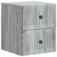 Wandbeugel Bedkast Grijs sonoma 33 x 34,5 x 40 cm Bewerkt hout
