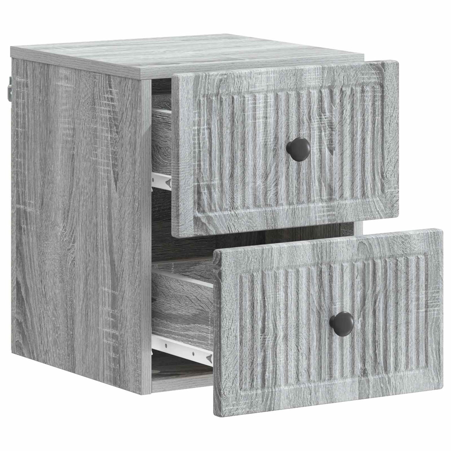 Wandbeugel Bedkast Grijs sonoma 33 x 34,5 x 40 cm Bewerkt hout
