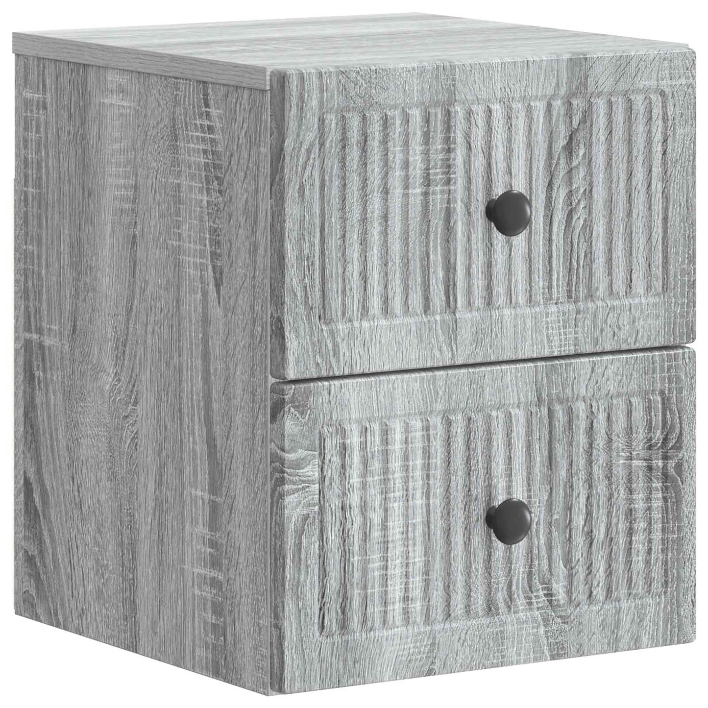 Wandbeugel Bedkast 2 pcs Grijs sonoma 33 x 34,5 x 40 cm
