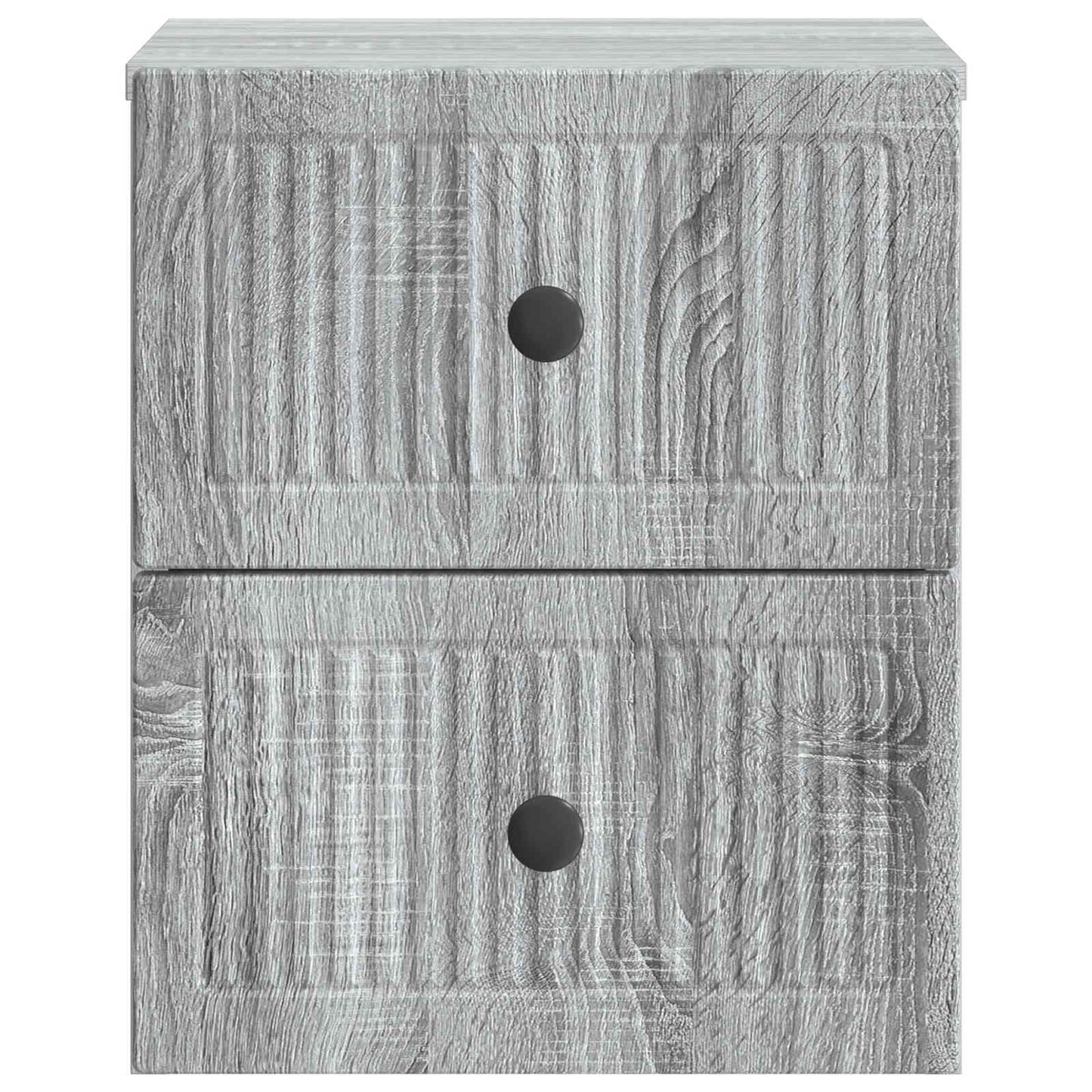 Wandbeugel Bedkast 2 pcs Grijs sonoma 33 x 34,5 x 40 cm