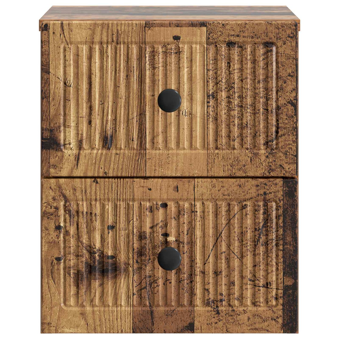 Wandbeugel Bedkast Oud hout 33 x 34,5 x 40 cm Bewerkt hout