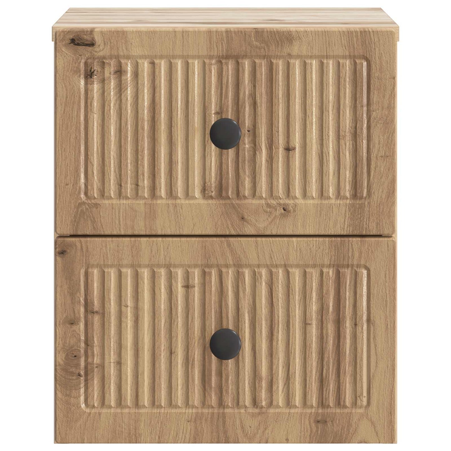 Wandbeugel Bedkast met lade Artisanaal eiken 33 x 34,5 x 40 cm