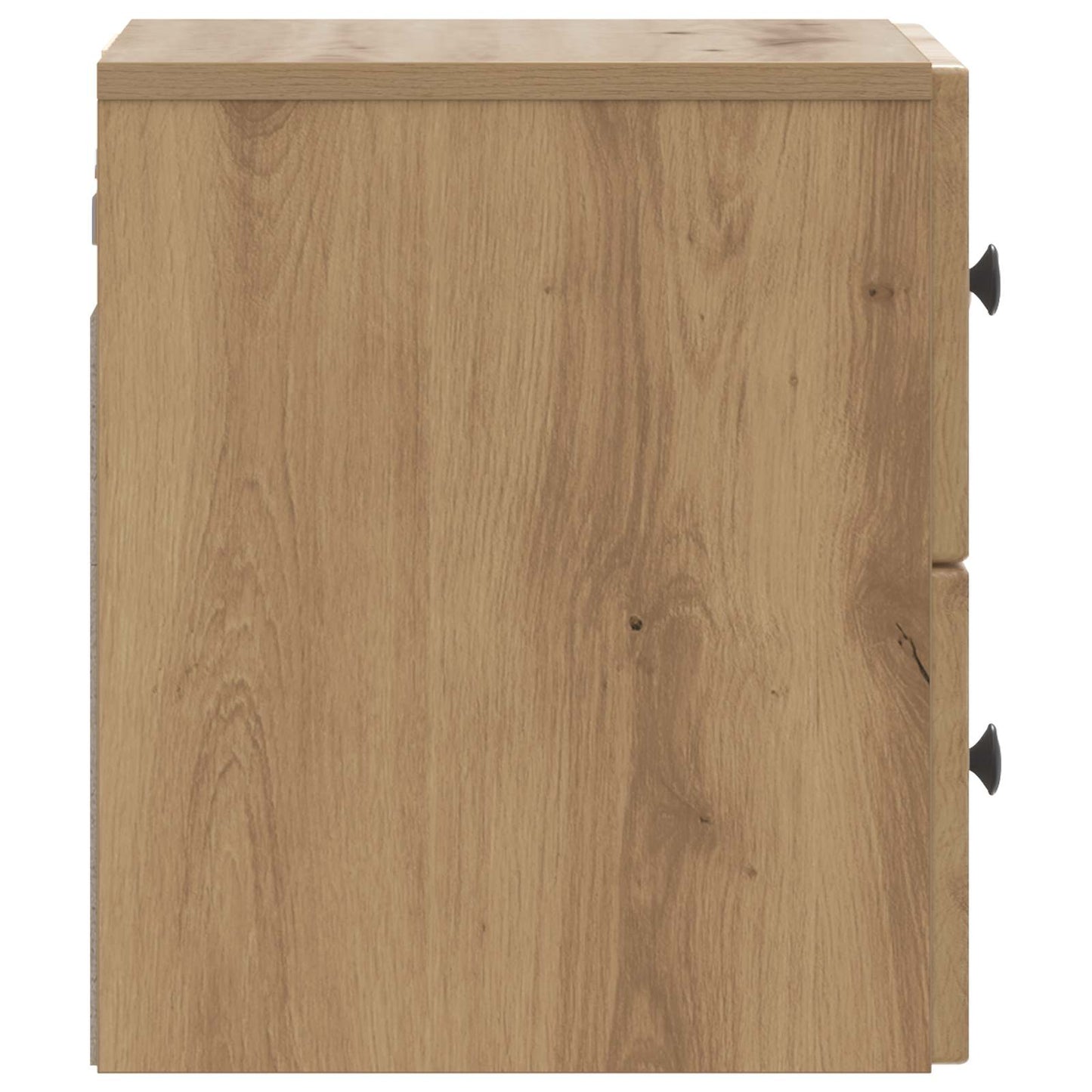 Wandbeugel Bedkast met lade Artisanaal eiken 33 x 34,5 x 40 cm