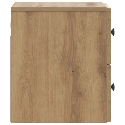 Wandbeugel Bedkast 2 pcs Artisanaal eiken 33 x 34,5 x 40 cm