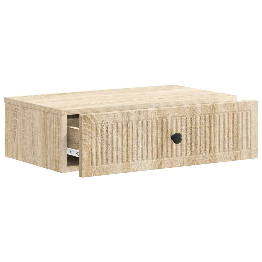 Wandmontage Zijtafel Sonoma Eiken 59 x 34,5 x 17 cm