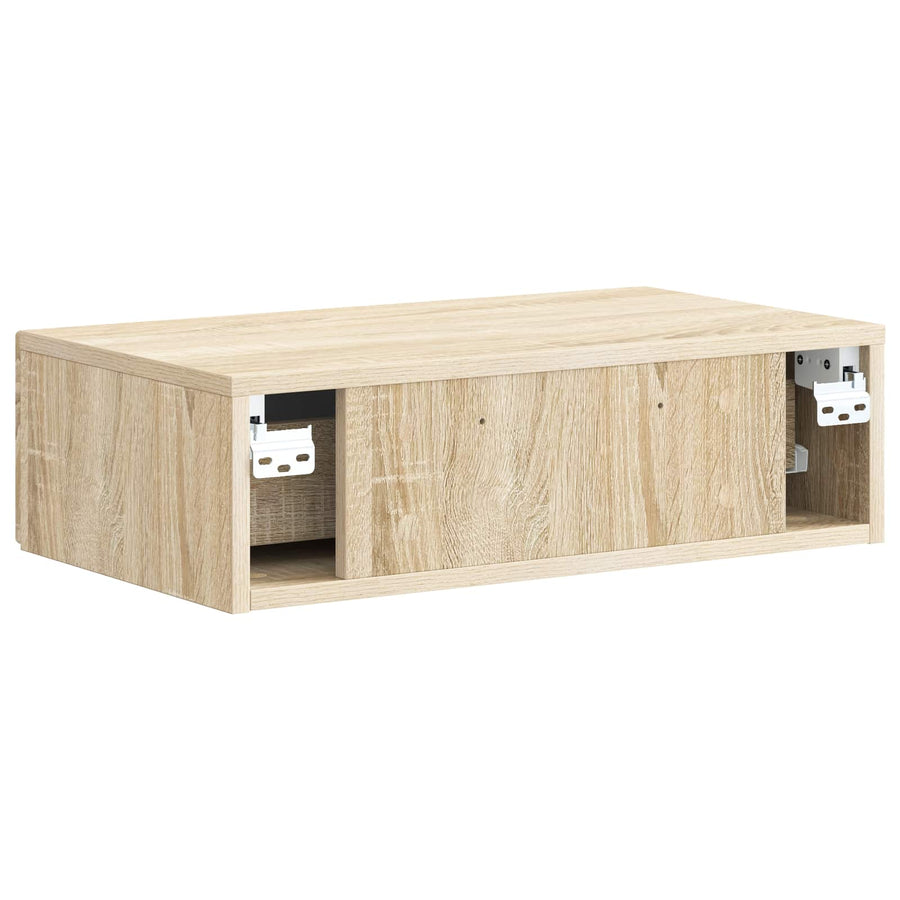 Wandmontage Zijtafel Sonoma Eiken 59 x 34,5 x 17 cm
