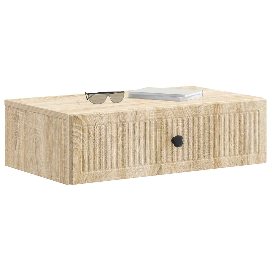 Wandmontage Zijtafel Sonoma Eiken 59 x 34,5 x 17 cm