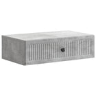 Wandtafel 59x34,5x17 cm betongrijs bewerkt hout