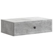 Wandtafel 59x34,5x17 cm betongrijs bewerkt hout
