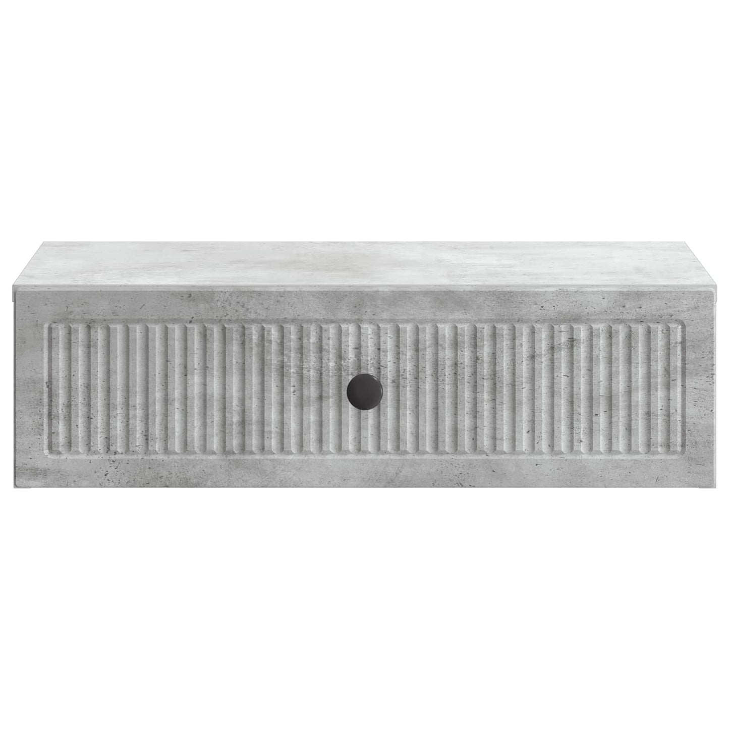 Wandmontage Zijtafel Betongrijs 59 x 34,5 x 17 cm Bewerkt hout
