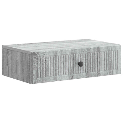 Wandmontage Zijtafel Grijs sonoma 59 x 34,5 x 17 cm