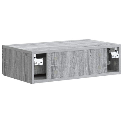 Wandmontage Zijtafel Grijs sonoma 59 x 34,5 x 17 cm