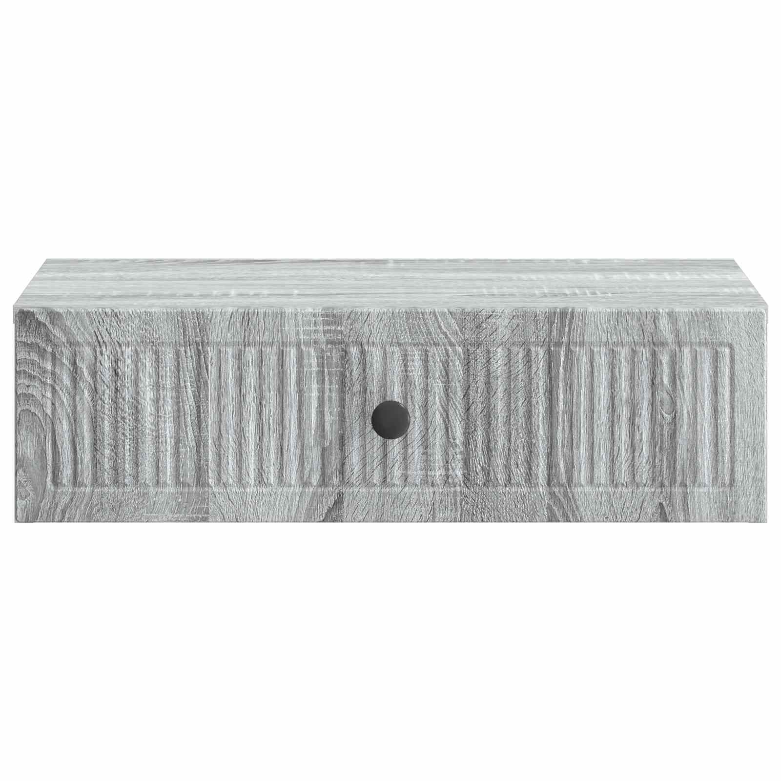 Wandmontage Zijtafel Grijs sonoma 59 x 34,5 x 17 cm