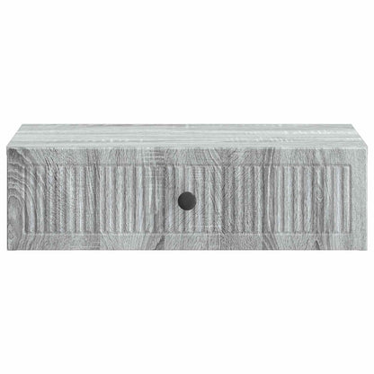 Wandmontage Zijtafel Grijs sonoma 59 x 34,5 x 17 cm