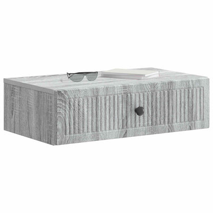 Wandmontage Zijtafel Grijs sonoma 59 x 34,5 x 17 cm